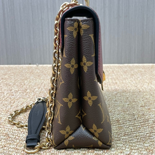 Louis Vuitton Saint Placide Monogram Burgundy Brown