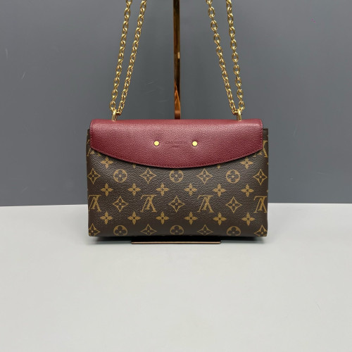 Louis Vuitton Saint Placide Monogram Burgundy Brown