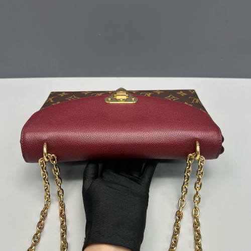 Louis Vuitton Saint Placide Monogram Burgundy Brown