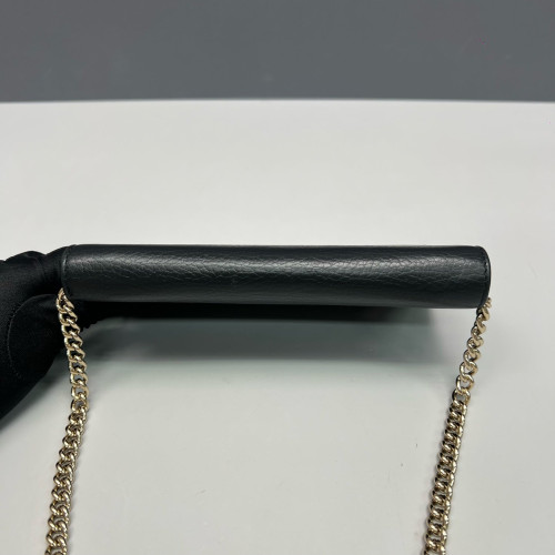 Gucci Wallet On Chain WOC Grained Calfskin Black