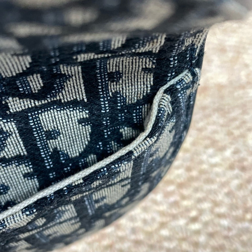 Dior Saddle Belt Pouch Oblique Beige Navy Black