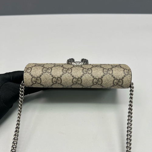 Gucci Super Mini Dionysus GG Supreme Monogram Camel