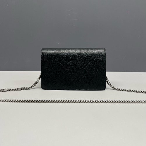 Gucci Super Mini Dionysus Calfskin Black