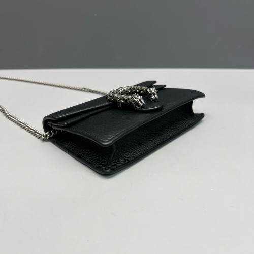 Gucci Super Mini Dionysus Calfskin Black