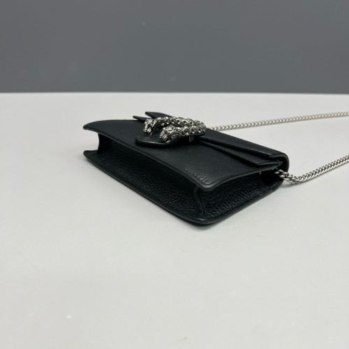 Gucci Super Mini Dionysus Calfskin Black