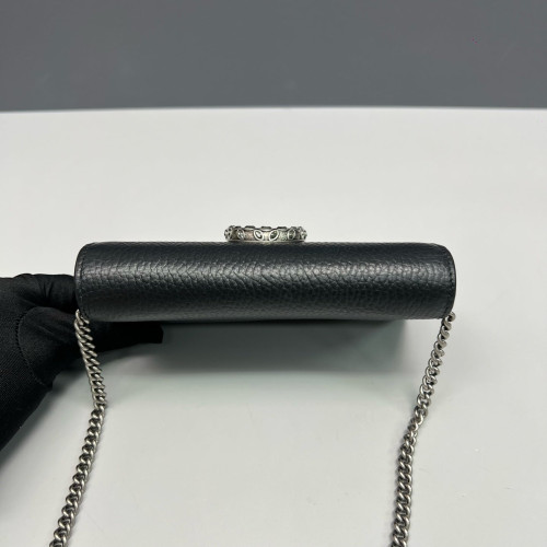Gucci Super Mini Dionysus Calfskin Black