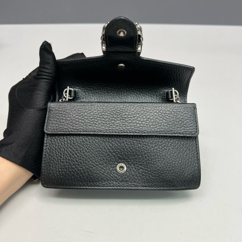 Gucci Super Mini Dionysus Calfskin Black