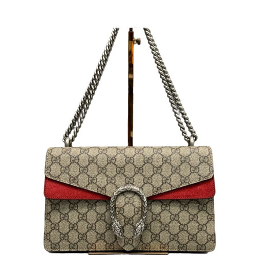 Gucci Meium Dionysus GG Supreme Monogram Red