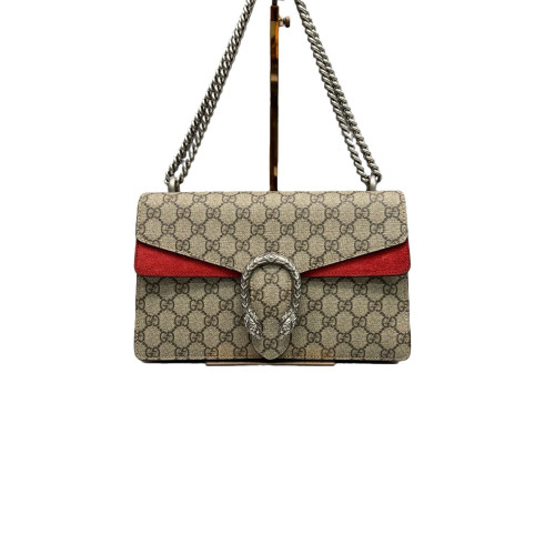 Gucci Meium Dionysus GG Supreme Monogram Red
