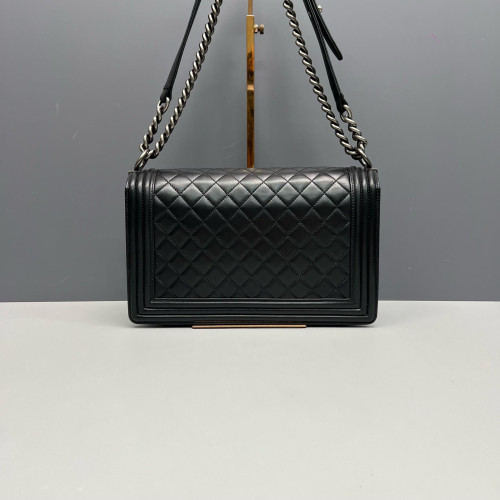 Chanel Quilted New Medium Boy Flap Calfskin Black Chanel Quilted New Medium Boy Flap Calfskin Black