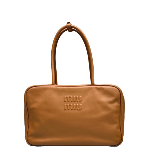 Miu Miu Beau Large Calfskin Brown