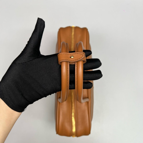 Miu Miu Beau Large Calfskin Brown