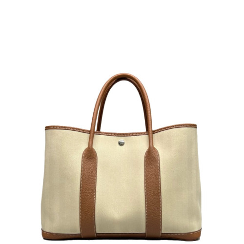 Hermes Garden Party 36 Toile Negonda 14 Beige 37 Gold