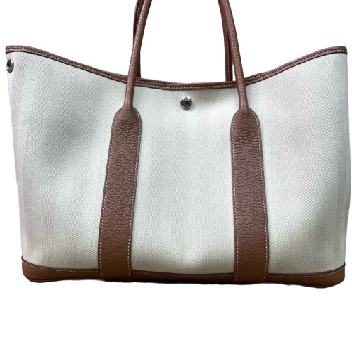 Hermes Garden Party 36 Toile Negonda 14 Beige 37 Gold