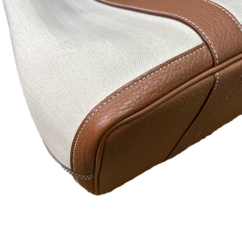 Hermes Garden Party 36 Toile Negonda 14 Beige 37 Gold