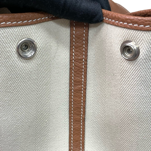 Hermes Garden Party 36 Toile Negonda 14 Beige 37 Gold