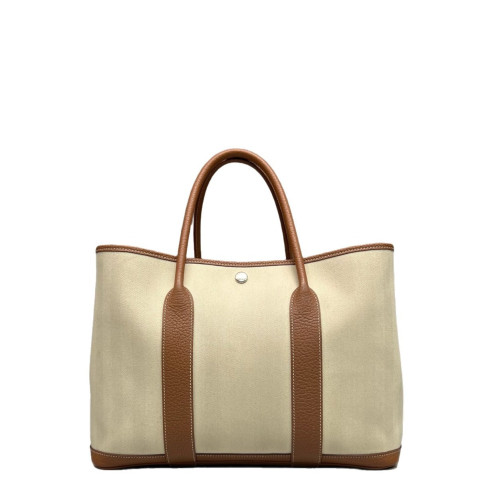 Hermes Garden Party 36 Toile Negonda 14 Beige 37 Gold