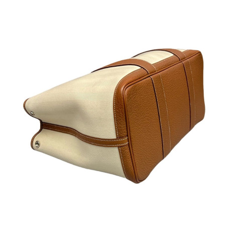 Hermes Garden Party 36 Toile Negonda 14 Beige 37 Gold