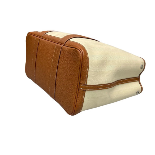 Hermes Garden Party 36 Toile Negonda 14 Beige 37 Gold