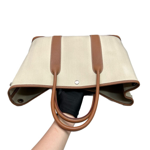Hermes Garden Party 36 Toile Negonda 14 Beige 37 Gold