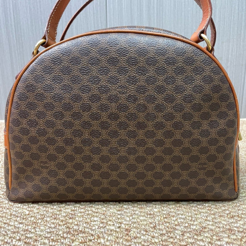 Celine Handbag Macadam Logo Brown