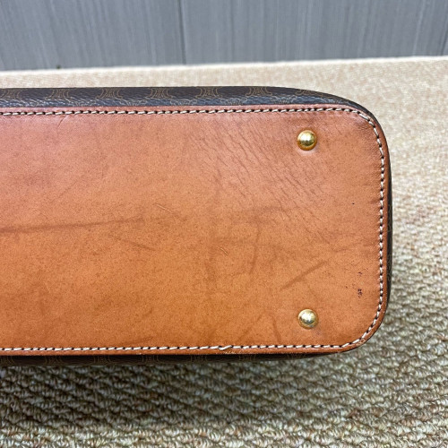 Celine Handbag Macadam Logo Brown