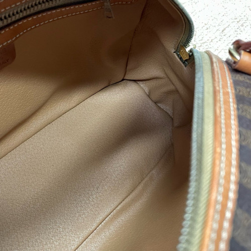 Celine Handbag Macadam Logo Brown