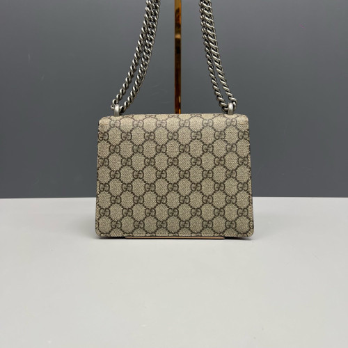 Gucci Mini Dionysus GG Supreme Monogram Beige Red