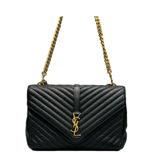 Yves Saint Laurent Large College Calfskin Black Yves Saint Laurent Large College Calfskin Black