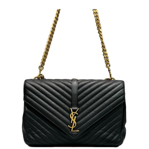 Yves Saint Laurent Large College Calfskin Black Yves Saint Laurent Large College Calfskin Black
