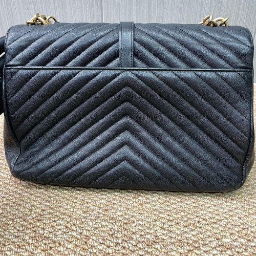 Yves Saint Laurent Large College Calfskin Black Yves Saint Laurent Large College Calfskin Black
