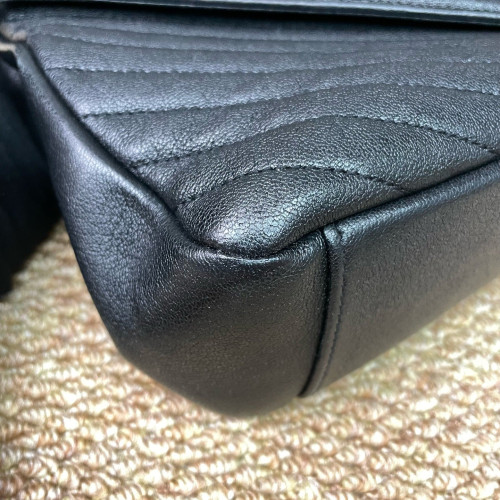 Yves Saint Laurent Large College Calfskin Black Yves Saint Laurent Large College Calfskin Black