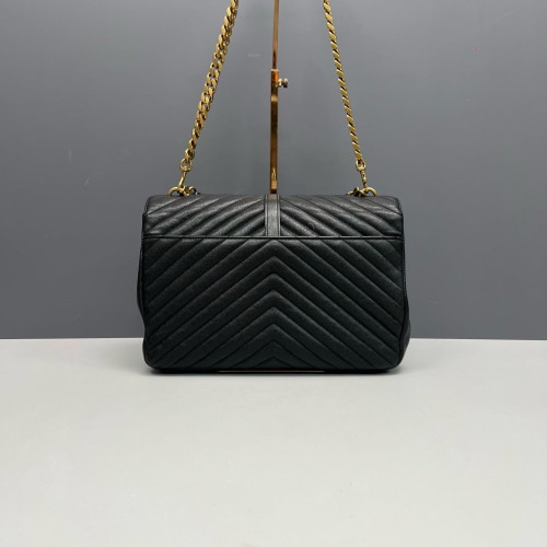 Yves Saint Laurent Large College Calfskin Black Yves Saint Laurent Large College Calfskin Black