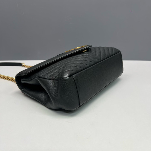 Yves Saint Laurent Large College Calfskin Black Yves Saint Laurent Large College Calfskin Black