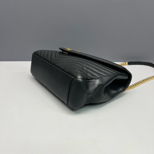 Yves Saint Laurent Large College Calfskin Black Yves Saint Laurent Large College Calfskin Black