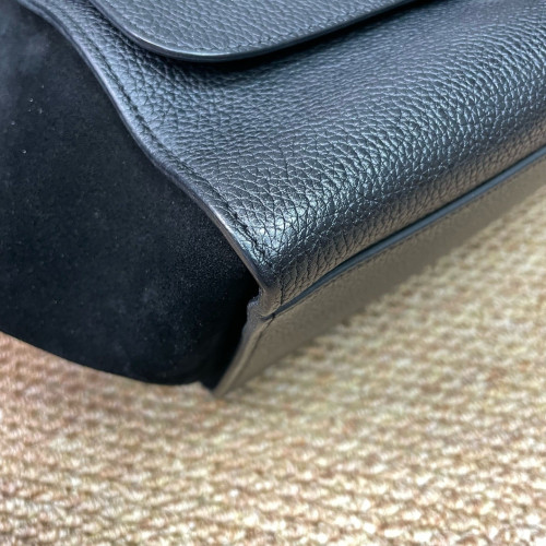 Celine Small Trapeze Calfskin Suede Black
