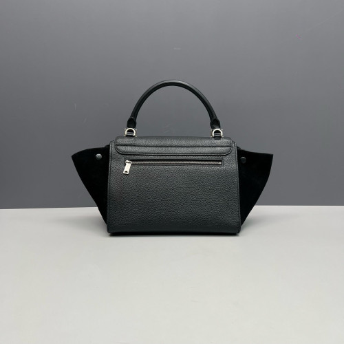 Celine Small Trapeze Calfskin Suede Black