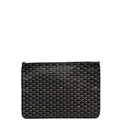 Goyard Senat GM Goyardine Black Brown White