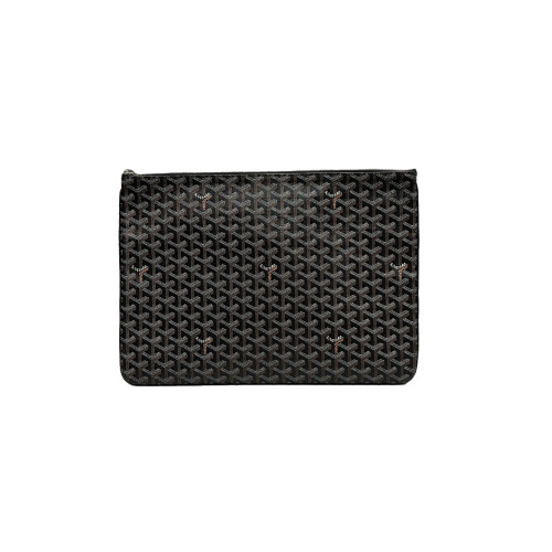 Goyard Senat GM Goyardine Black Brown White