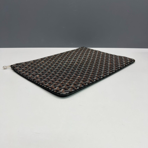 Goyard Senat GM Goyardine Black Brown White