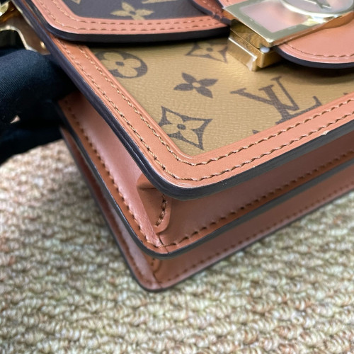 Louis Vuitton Dauphine Mini Monogram Reverse Monogram Brown