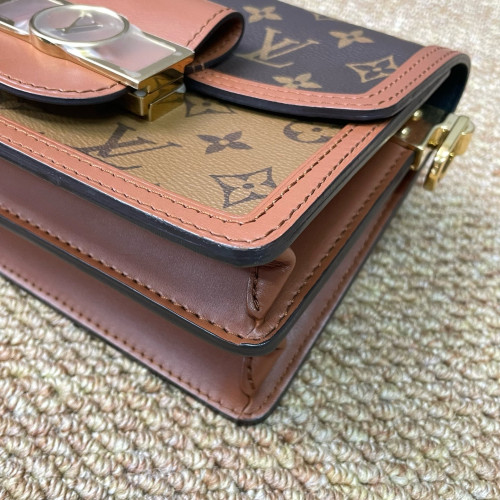 Louis Vuitton Dauphine Mini Monogram Reverse Monogram Brown