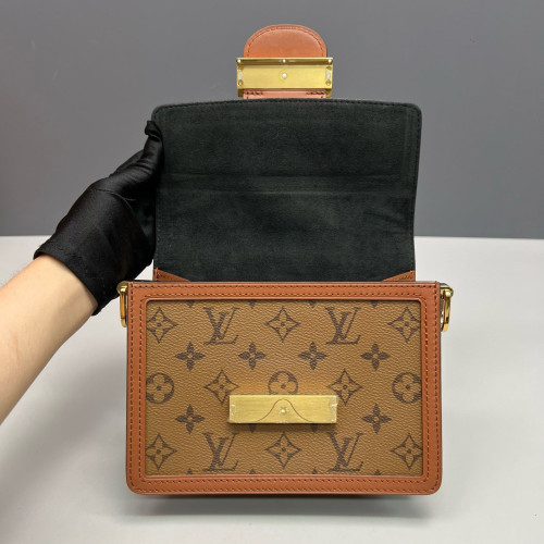 Louis Vuitton Dauphine Mini Monogram Reverse Monogram Brown