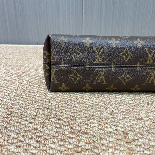 Louis Vuitton Carryall East West Shoulder Bag Monogram Brown