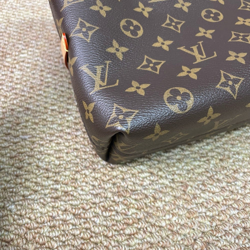 Louis Vuitton Carryall East West Shoulder Bag Monogram Brown