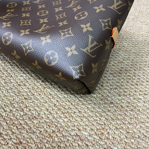 Louis Vuitton Carryall East West Shoulder Bag Monogram Brown