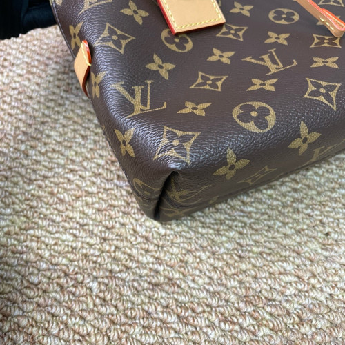 Louis Vuitton Carryall East West Shoulder Bag Monogram Brown