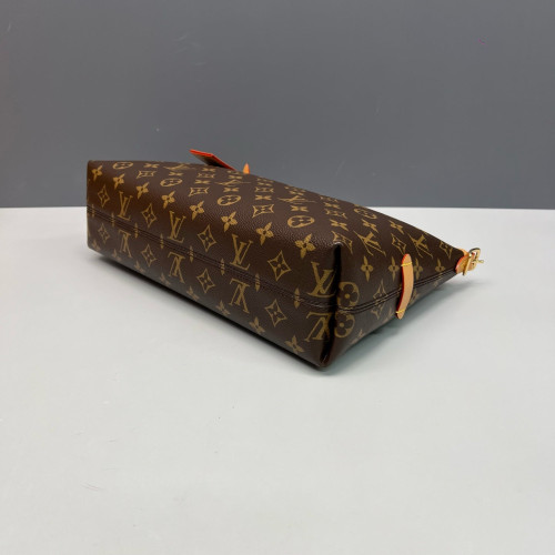 Louis Vuitton Carryall East West Shoulder Bag Monogram Brown