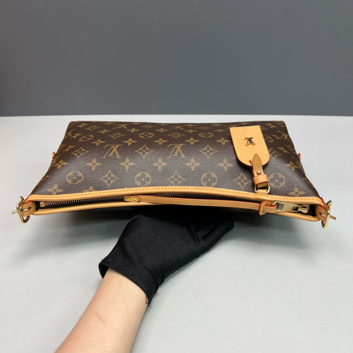 Louis Vuitton Carryall East West Shoulder Bag Monogram Brown