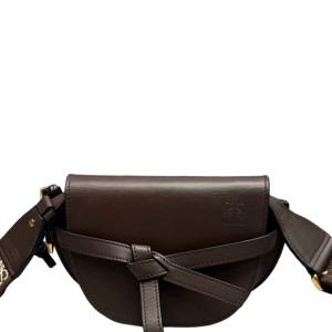 Loewe Mini Gate Dual Calfskin Dark Brown